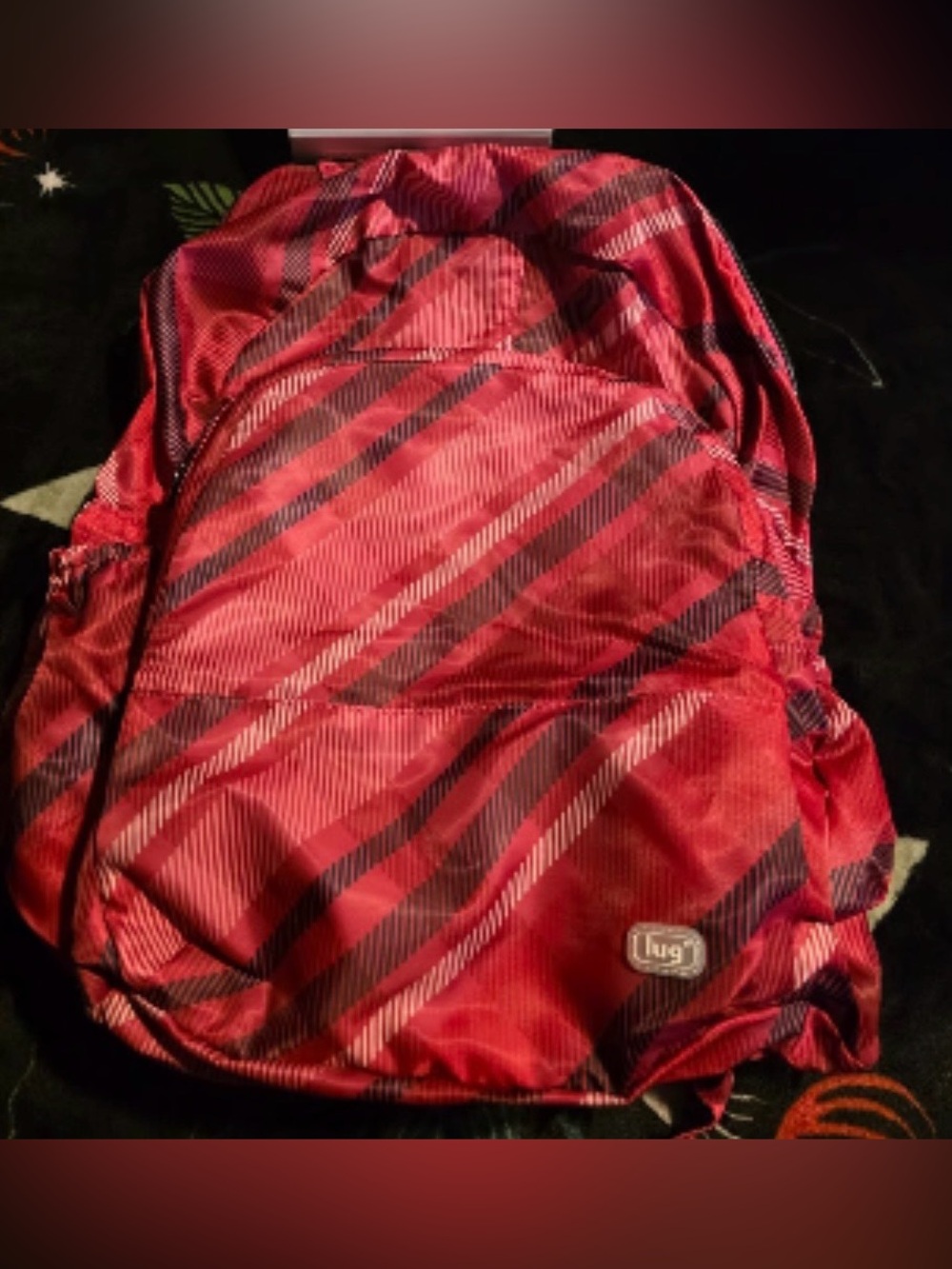 Lug Echo Packable SE Women's Travel Bag -Raspberry Plaid. NWT